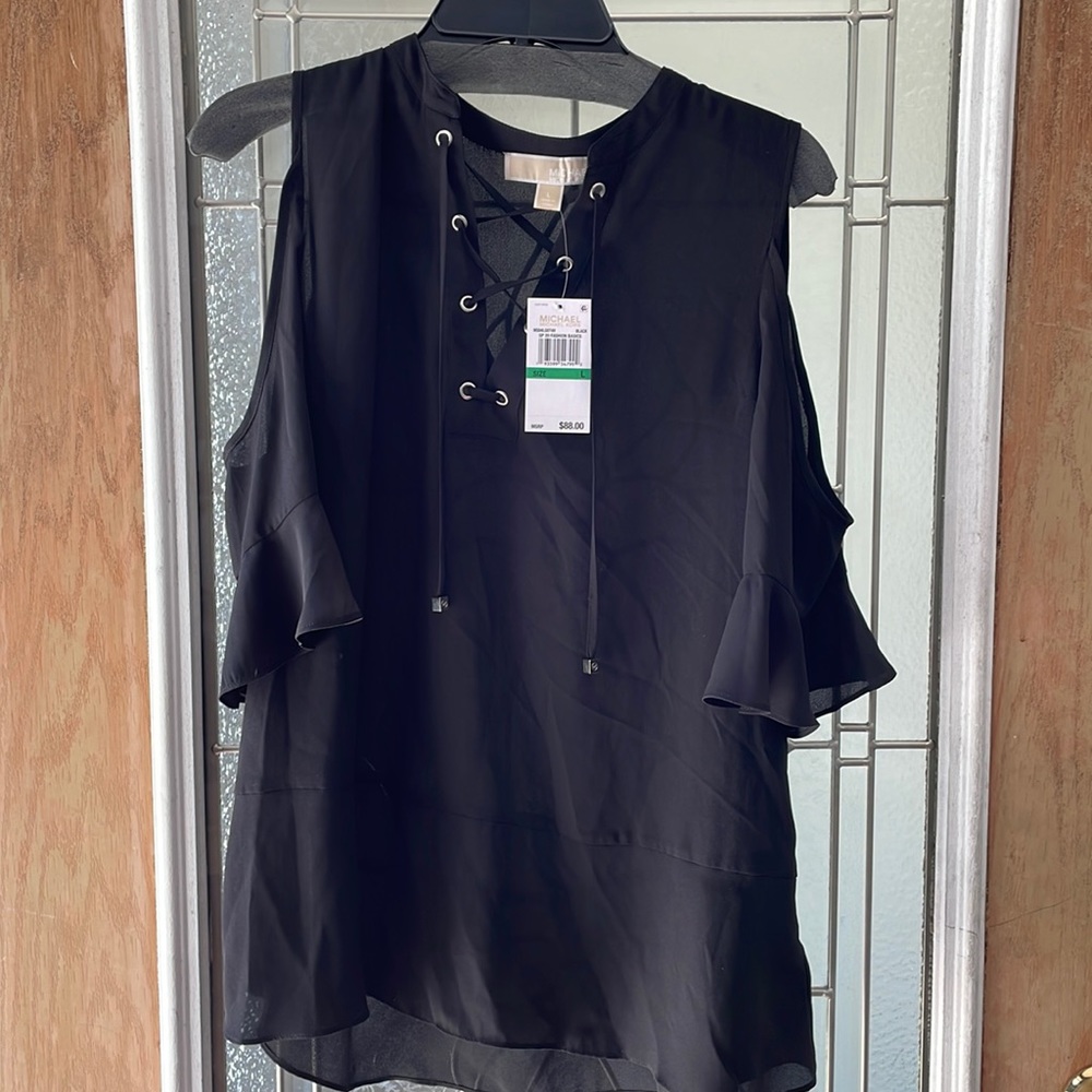 Michael Kors Black Top size Large